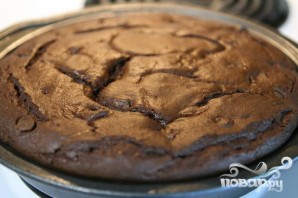 Шоколадный пирог со сливочным кремом - фото шаг 4