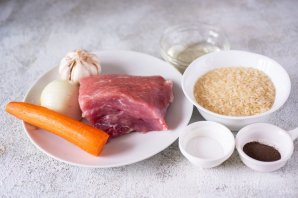 Рис с мясом в горшочках - фото шаг 1
