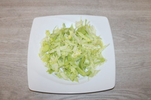Зелёный салат со свеклой - фото шаг 4