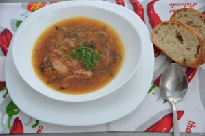 Суп с вялеными помидорами - фото шаг 11