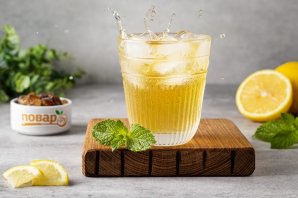 Холодный зеленый чай с лимоном - фото шаг 7