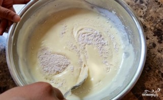 Бисквит с белковым кремом - фото шаг 5