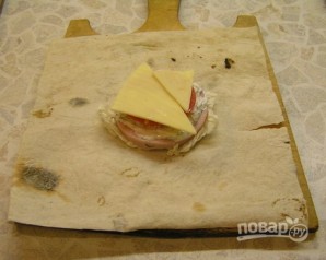 Бутерброд из лаваша - фото шаг 3