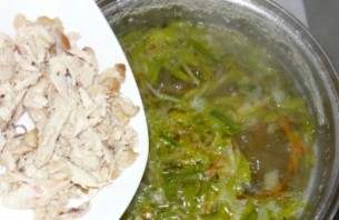 Куриный суп с омлетом - фото шаг 8