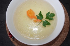 Овощной суп на курином бульоне - фото шаг 4