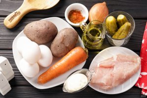 Салат "Снеговик" - фото шаг 1