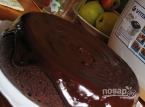 Шоколадный трюфельный торт - фото шаг 5
