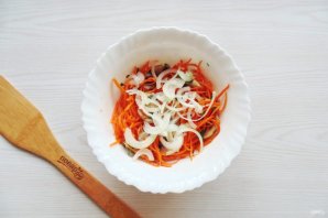 Морковь по-корейски с шампиньонами - фото шаг 9
