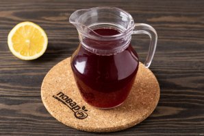 Напиток из каркаде, с имбирем и лимоном - фото шаг 6