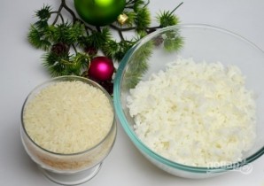 Салат с кукурузой, рисом и копченой скумбрией - фото шаг 2