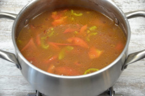Суп с вялеными помидорами - фото шаг 8