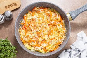 Тушеная капуста с рисом - фото шаг 8