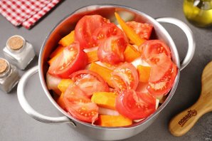 Кабачковая икра с помидорами на зиму - фото шаг 2