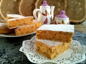 Сладкий пирог из тыквенного пюре - рецепт пошаговый с фото