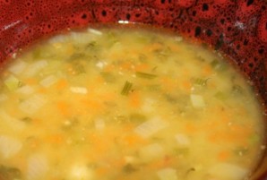 Гороховый суп с куриной грудкой - фото шаг 6