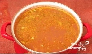 Суп фасолевый с копченостями - фото шаг 10