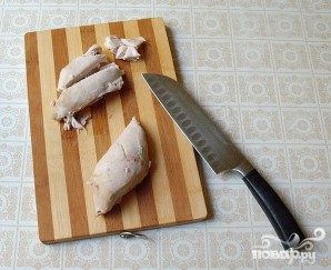 Салат с курицей и фасолью - фото шаг 2