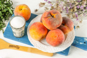Варенье из персиков в мультиварке - фото шаг 1