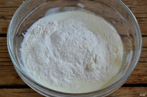 Бездрожжевое тесто для пирога с капустой - фото шаг 3