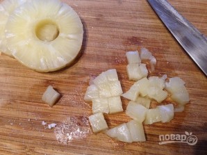 Тарталетки с начинкой из курицы с ананасом - фото шаг 4
