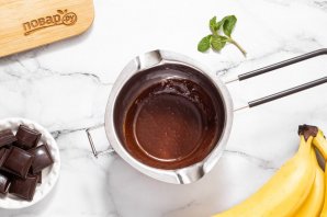 Блины с шоколадом и бананом - фото шаг 9