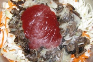 Вкусная капуста с грибами на зиму - фото шаг 8