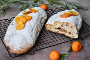 Рождественский дрожжевой штоллен - фото шаг 20