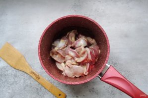 Гороховый суп с куриными желудками - фото шаг 4