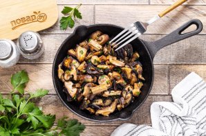 Грибы сушеные жареные - фото шаг 10