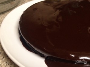 Домашний шоколадный торт с шоколадной глазурью - фото шаг 7