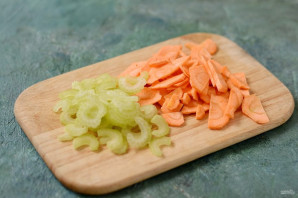 Рис с сельдереем и морковью - фото шаг 4