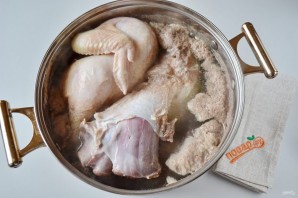 Домашний холодец из говядины и курицы - фото шаг 3
