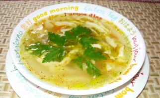 Куриный суп с омлетом - фото шаг 12