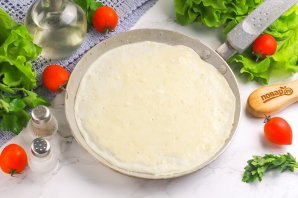 Блинчики с сыром и беконом - фото шаг 6