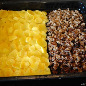 Картошка со сморчками в духовке - фото шаг 4