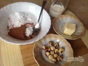 Орехово-шоколадная паста со сливками - фото шаг 1