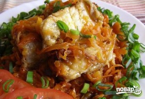 Рыба, тушенная с овощами - фото шаг 13