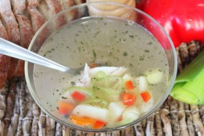 Рыбный суп из головы желтохвоста и овощей - фото шаг 8