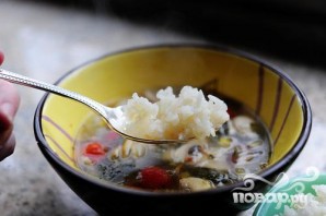 Тайский куриный суп с рисом - фото шаг 5