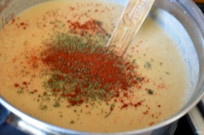 Пикантный суп-пюре с консервированной фасолью - фото шаг 6