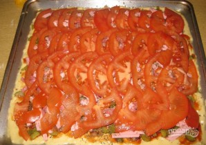Пицца в духовке (тесто на майонезе) - фото шаг 9