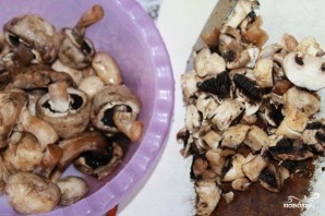 Кабачки с грибами - фото шаг 3