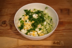 Салат с тунцом, рисом и сыром - фото шаг 3