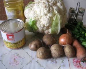 Вегетарианский суп из капусты - фото шаг 1