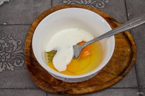 Трёхслойный торт-омлет - фото шаг 2