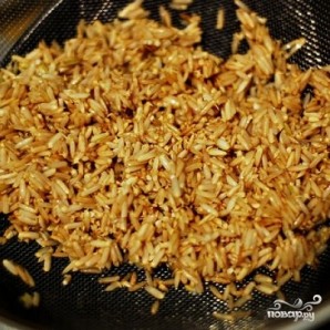 Бурый рис в мультиварке - фото шаг 1