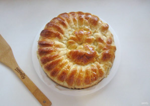Пирог с сухофруктами из дрожжевого теста - фото шаг 17