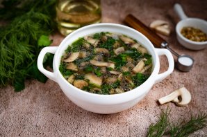 Постный грибной суп - фото шаг 14