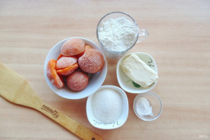 Насыпной пирог с абрикосами - фото шаг 1