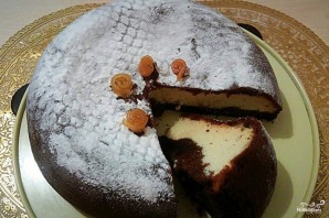 Шоколадно-творожный пирог в мультиварке - фото шаг 6